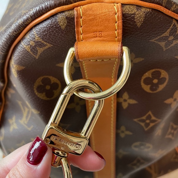 SOLD⚜️Louis Vuitton Monogram Keepall 55 Bandouliere - Picture 7 of 12